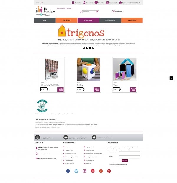 Captura del web iki boutique
